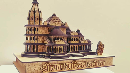 Shree Ram Mandir Ayodhya 3D Wooden Temple